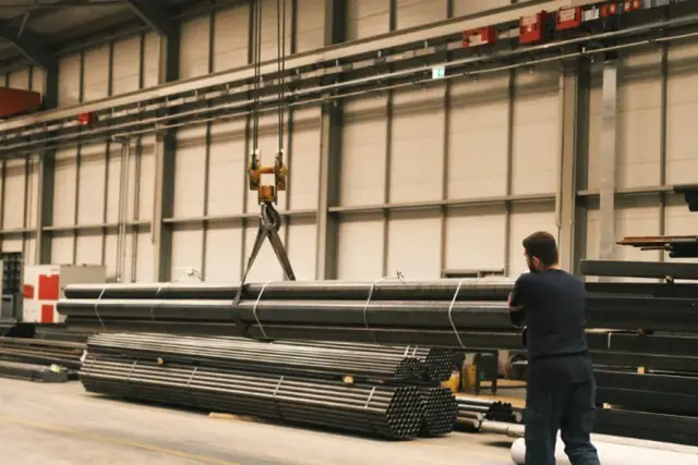 Movimentação de componentes em logística industrial